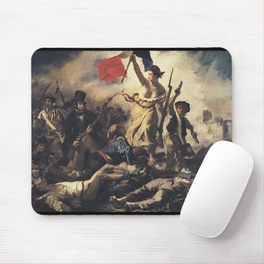 Freiheit, welche die Leute durch Eugene Delacroix Mousepad (Mit Mouse)