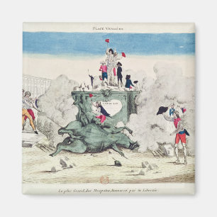 Freiheit, welche die Statue vom beststen stürzt Magnet