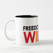 Freiheit wickelt Zwei-Ton Tasse (Links)