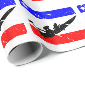 Freiheit Widerstand-Boot FLAIR Geschenkpapier (Rolleneckpunkt)