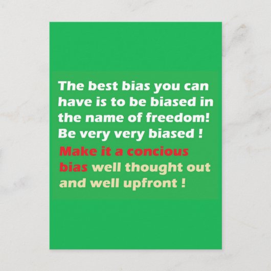 Freiheit wieder groß machen postkarte (Vorderseite)