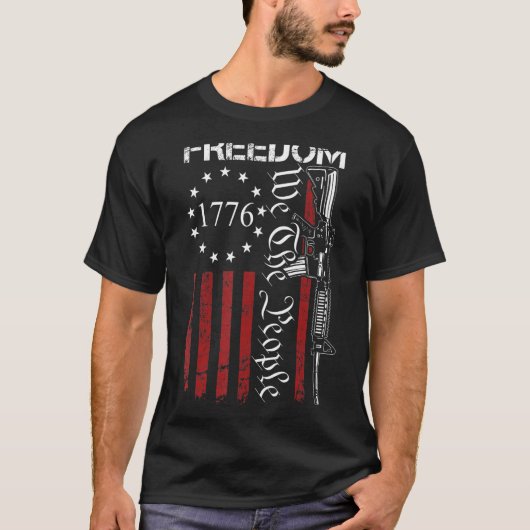 Freiheit Wir Menschen sind 15 2nd Amendment Pro Gu T-Shirt (Vorderseite)