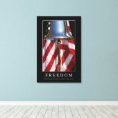 Freiheit: Zitat 1 Leinwanddruck (Insitu (Holzboden))