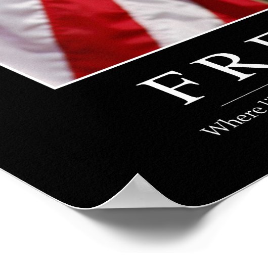 Freiheit: Zitat 1 Poster (Ecke)