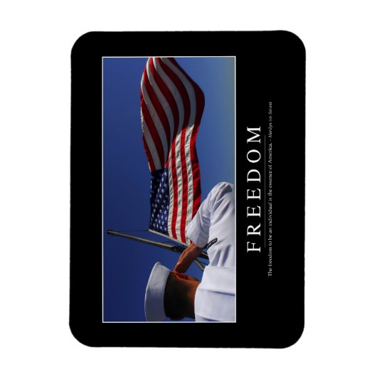 Freiheit: Zitat 2 Magnet (Vertikal)