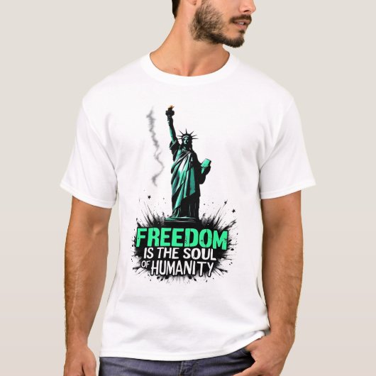 Freiheit zitieren T-Shirt (Vorderseite)