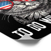 Freiheit zu tun, was ich Gewollt 4. Juli Katze Pat Poster (Ecke)