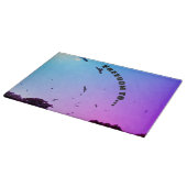 Freiheit zu... Viele Vögel und ein Kontrastmittel Schneidebrett (Ecke)