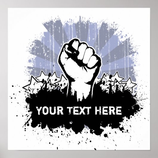 Freiheit zuerst Brauch Poster (Vorne)