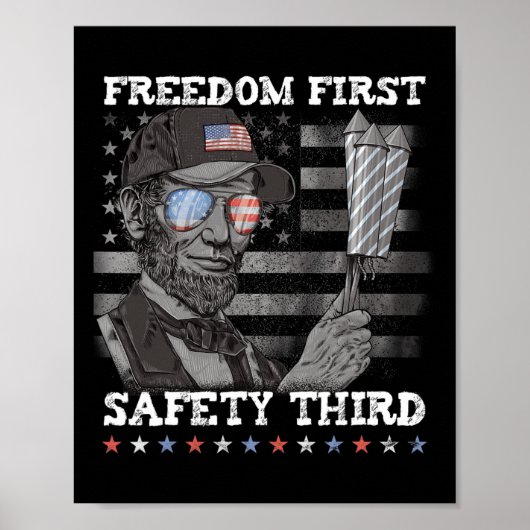 Freiheit zuerst, Sicherheit an dritter Stelle, Feu Poster (Vorne)