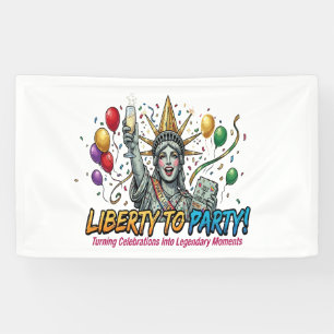 Freiheit zur Party Statue of Liberty-Feier Banner