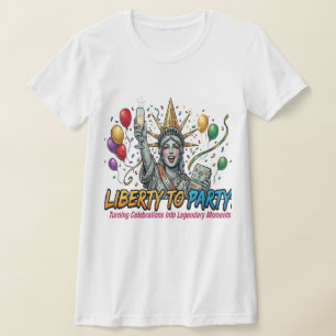 Freiheit zur Party Statue of Liberty-Feier T-Shirt