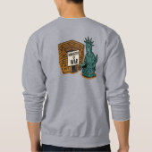 Freiheit zwischen Frieden und Krieg Sweatshirt (Rückseite)