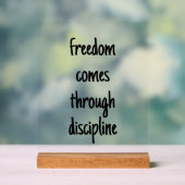 Freiheitliche Unterzeichnung Acrylschild (Neutral)