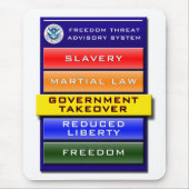 Freiheits-DrohungAdvisory Mousepad (Vorne)
