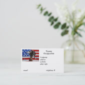 Freiheits-Eagle-Visitenkarte Visitenkarte (Stehend Vorderseite)