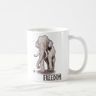"Freiheits-" Elefant-Kaffee-Tasse Kaffeetasse