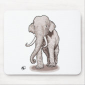 Freiheits-Elefant Mousepad (Vorne)