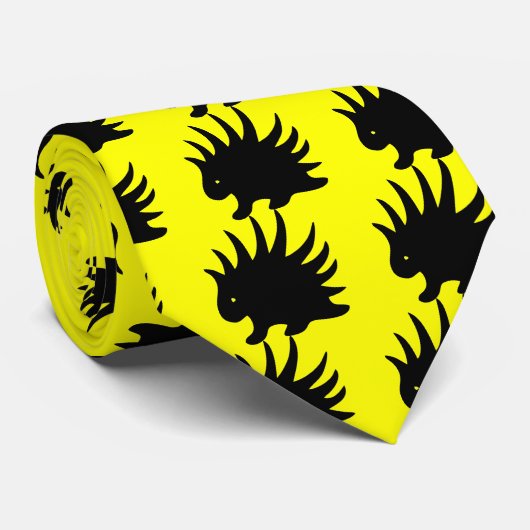 Freiheits Espín - amarillo. Grund Krawatte (Gerollt)