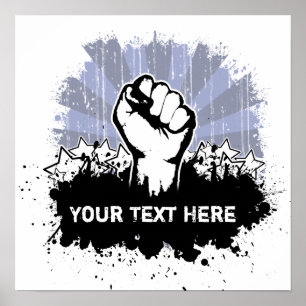 Freiheits-Faust-Gewohnheit Poster