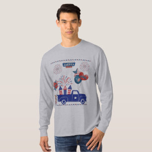 Freiheits-Feuerwerk-Träume grau klassisch T-Shirt