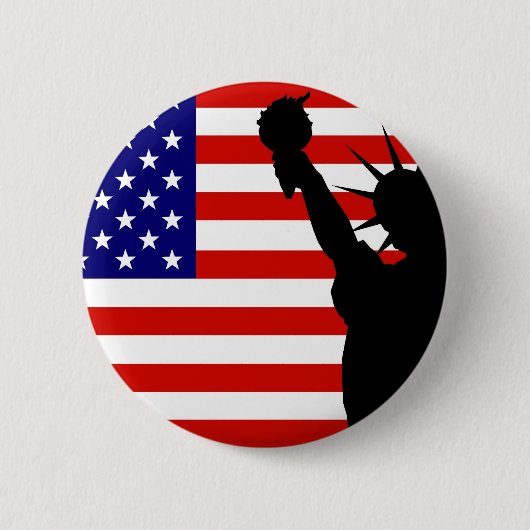 Freiheits-Flagge Button (Vorderseite)