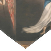 Freiheits-Frauen-Eagle-amerikanische Flagge Tischdecke (Schrägansicht)