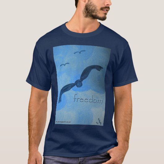 "Freiheits-" Geist-Kunst-T - Shirt (Vorderseite)