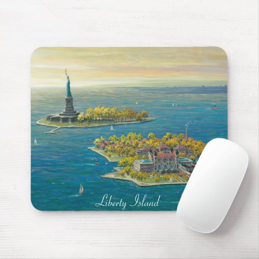 Freiheits-Insel, New York Mousepad (Mit Mouse)