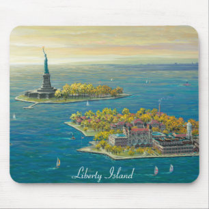 Freiheits-Insel, New York Mousepad