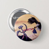 "Freiheits-Kampf" Knopf Button (Vorne & Hinten)