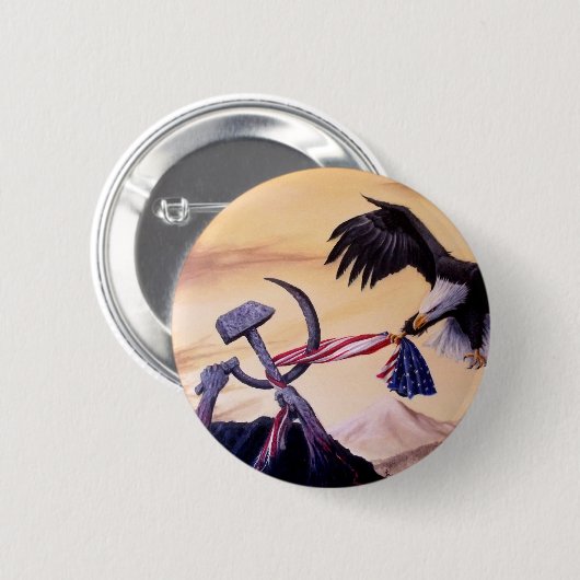 "Freiheits-Kampf" Knopf Button (Vorne & Hinten)