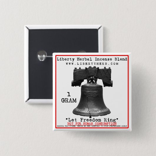 Freiheits-Kräuterweihrauch-Aufkleber-Knopf Button (Vorne & Hinten)