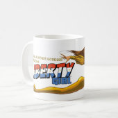 Freiheits-Mädchen-Fliegen Kaffeetasse (Vorderseite Links)