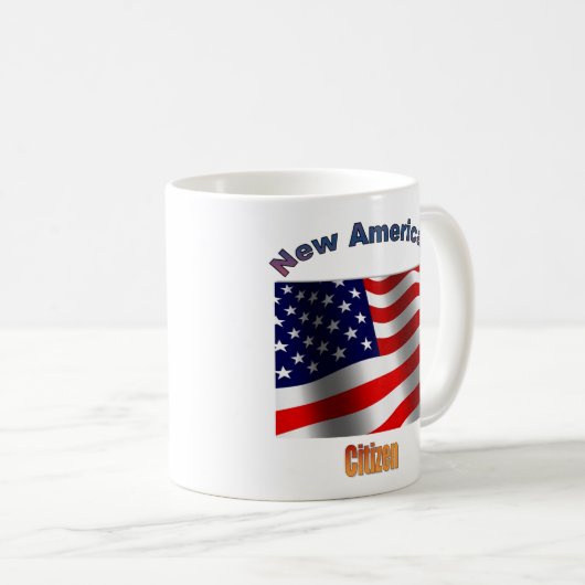 Freiheits-neuer amerikanischer Staatsbürger Kaffeetasse (VorderseiteRechts)