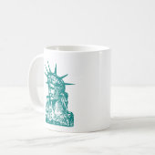 Freiheits-neuer amerikanischer Staatsbürger Kaffeetasse (Vorderseite Links)