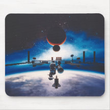 Freiheits-Raumstation Mousepad
