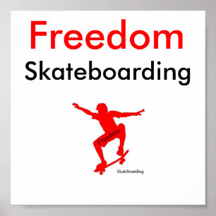 Freiheits-Skateboarding Plakat #1