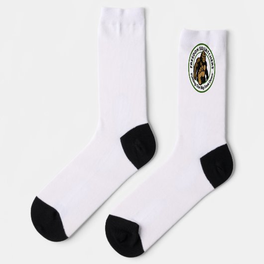 Freiheits-Squatchers "Big Foot Down" Socken (Linkes Detail)