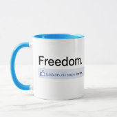 Freiheits-Status-Aktualisierungs-Tasse Tasse (Links)
