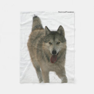 Freiheits-Wolf-arktische Fleece-Decke Fleecedecke