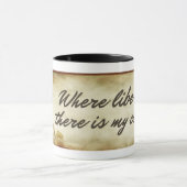 Freiheits-Zitat-Tasse Bens Franklin Tasse (Zentrum)