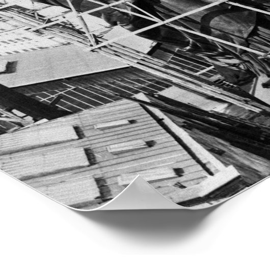 Freiheitsbaustatue - Paris - 1884 Poster (Ecke)