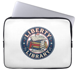 Freiheitsbibliothek Patriotische Patriotische Bibl Laptopschutzhülle