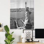 Freiheitsbild Schwarz und Weiß Poster (Heimbüro)
