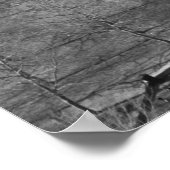 Freiheitsbild Schwarz und Weiß Poster (Ecke)