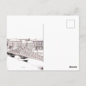 Freiheitsbrücke - Budapest - Malerei Postkarte (Rückseite)