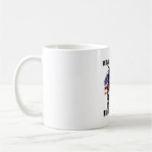 Freiheitsbüste mit Grunge-Flaggen-Kunst Kaffeetasse (Links)