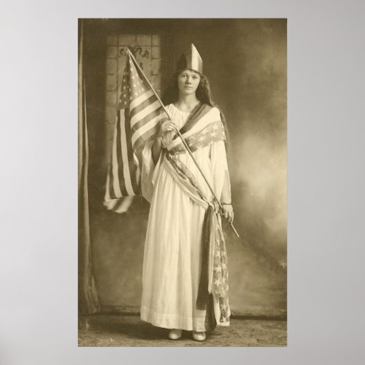 Freiheitsdame Großposter Poster (Vorne)