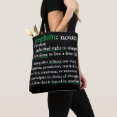 Freiheitsdefinierte (schwarze) Tasche (Von Nahem)